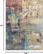 Lahome Modern Abstract 9x12 Area Rugs - Image 2