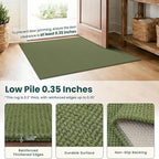 KOZYFLY Woven 3x7 Washable Kitchen Runner Rug, Non Slip Wide Runners - Image 4