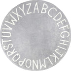 Topotdor Round Kids Play Rug Alphabet Nursery Area Rug Extra Large Soft by Topotdor