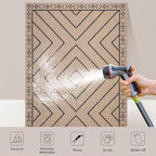 Tangsoo Modern Easy Jute Rug 5x7 Large Washable Area Rug - Image 6