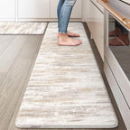 KIMODE Kitchen Mats Cushioned Anti Fatigue, Abstract Farmhouse Kitchen Rugs by StayinComfortCookwithJoy