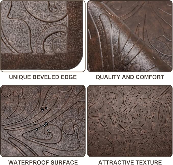 KMAT Kitchen Mat Cushioned Anti-Fatigue Waterproof Non-Slip Standing Mat - Image 5