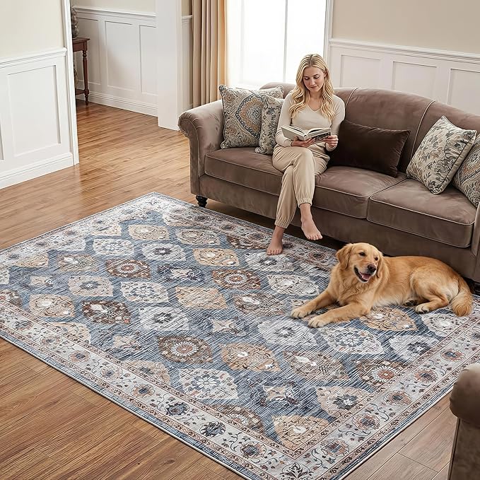 HOOBRO Washable Rug 6 x 9 Area Rugs by HOOBRO