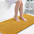 OLANLY Bathroom Runner Rugs 47x24, Soft Absorbent Chenille Bath Rugs, Rubber by OLANLY