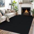 EARTHALL Washable Area Rugs 5x7 Ft Non Slip Living Room Rugs Cotton Rubber by EARTHALL