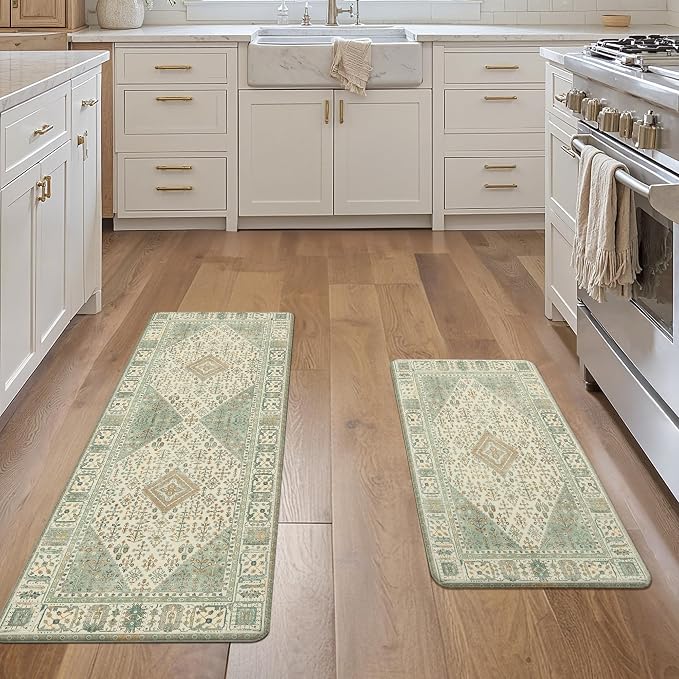 GENIMO Kitchen Mats for Floor 2PCs, Washable Anti Fatigue Mat for Cushioned - Image 6