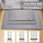 Front Door Mat 24''x35'', Absorbent Dirt Resist Washable Non Slip Low-Profile - Image 8