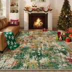 RELEANY Washable Area Rugs 8'x10' Non-Slip Modern Abstract Soft - Image 8