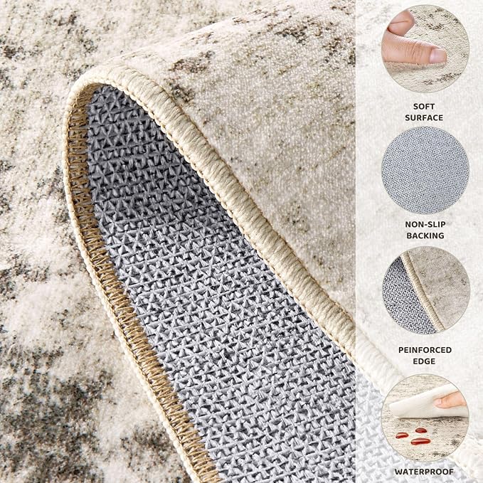UERMEI 10x14 Washable Area Rug - Image 10