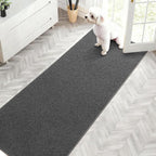 2x6 Feet Runner Rugs for Hallway, Dark-Grey Modern Soft Bedroom Bedside Rug - Image 7