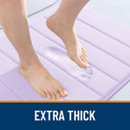 OLANLY Memory Foam Bath Mat 40x32, Super Soft Absorbent Bathroom Rugs, Quick Dry - Image 6