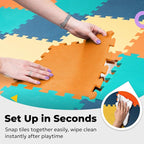 MioTetto Baby Play Mat, Comfortable Playtime Mat – Portable Foam Floor Tiles - Image 6