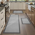 PADOOR Non Slip Kitchen Rugs Sets of 3 by PADOOR