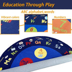 Large Oval Classroom Rug, 6×9Ft ABC Rugs - Image 4