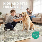 zesthome 8x10 Area Rugs for Living Room, Non-Slip Backing Washable Rugs - Image 7