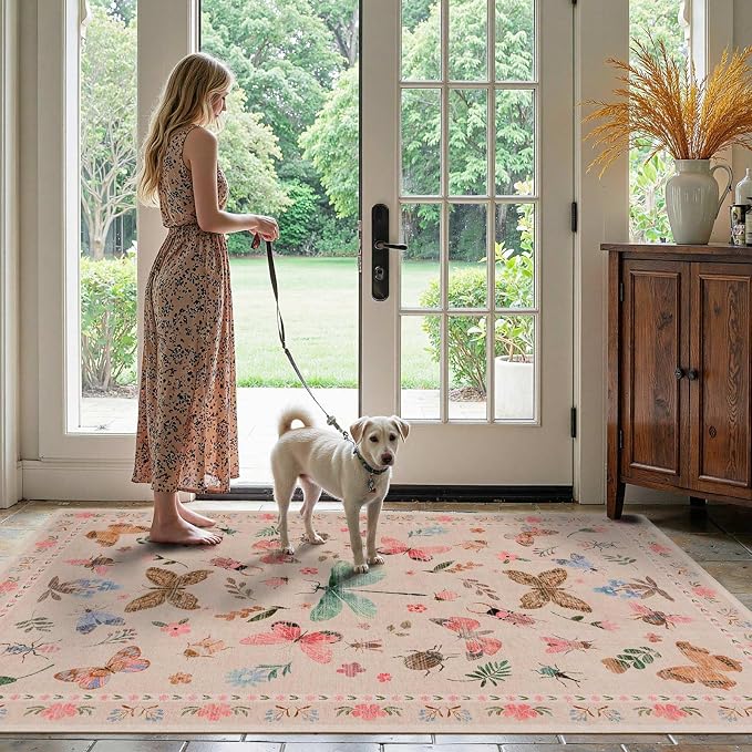 Rugxara Floral Rug for Living Room Bedroom - Image 3