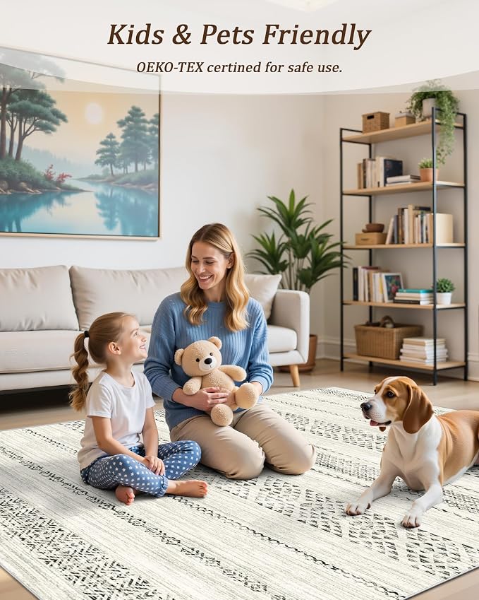 Miukiki 2x8 Runner Rug Moroccan Washable Kitchen Rug Non Slip Indoor Floor - Image 6