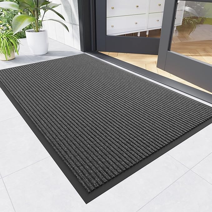 Front Door Mat, Commercial Floor Entrance, Low Profile, Durable Rubber Backing by NatureiFrontDoorMat