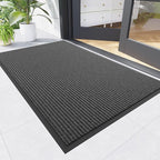 Front Door Mat, Commercial Entrance, Low Profile, Durable Rubber Backing by NatureiFrontDoorMat