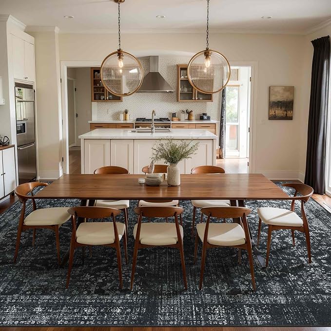 Rugxara 9x12 Area Rugs for Living Room Bedroom, Large Washable Rug, Non Slip & - Image 3
