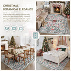 Wonnitar Christmas Rug for Living Room, Christmas Home Decor 8x10 Washable Rug - Image 3