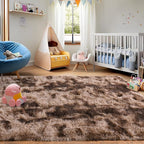 5x7 Fluffy Fuzzy Area Rug for Living Room Bedroom, Ultra Soft Rugs for Living - Image 5