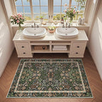 jinchan Zenith Floral 3x5 Area Rug Machine Washable Soft Low-Pile Non-Slip - Image 4