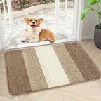 Kitinjoy Indoor Outdoor Door Mat, 30x17 Non-Slip Absorbent Dirt Trapper by Kitinjoy