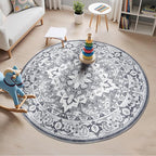 Lessymo 4FT Washable Round Area Rugs - Image 3