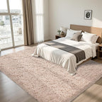 6x9 Area Rug for Living Room:Ultra Soft Fluffy Shag Beige Rugs, Large Fuzzy - Image 2
