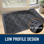 OLANLY Front Door Mat Outside Entrance 71x23, Heavy Duty Sturdy Natural Rubber - Image 4