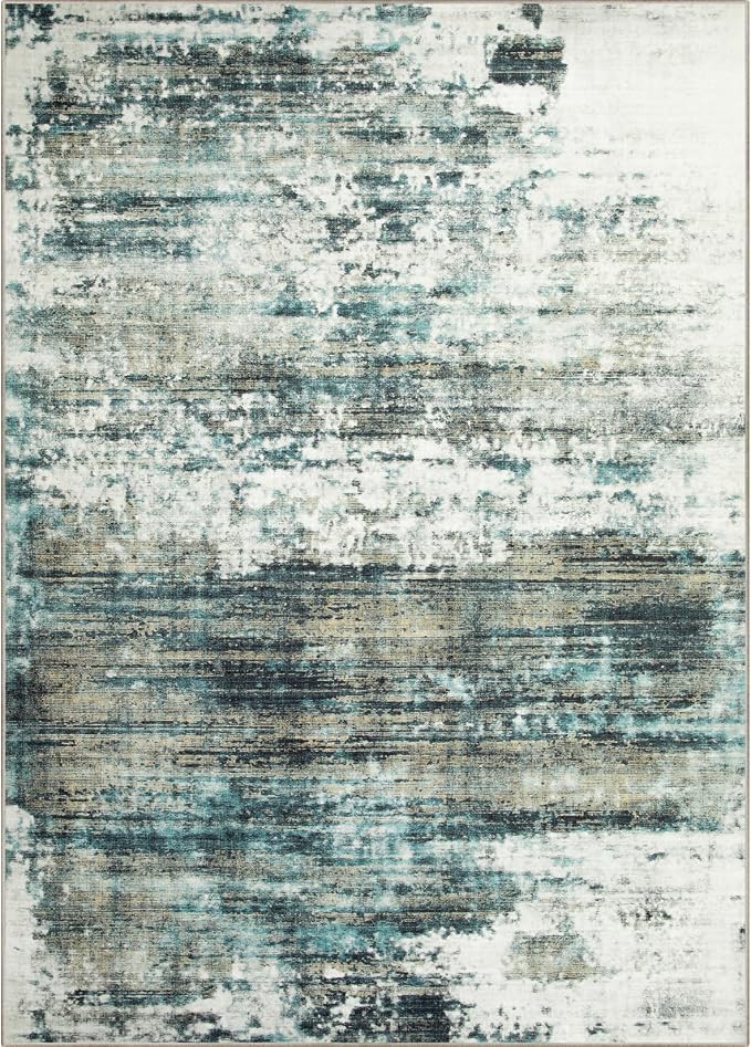 9x12 Area Rugs Washable Rug: Modern Abstract Living Room Rug Soft Anti-Skid - Image 8