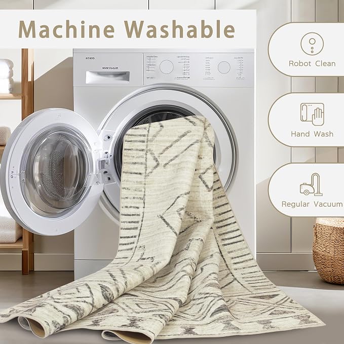 Srugn Washable Rugs 8x10 Area Rugs - Image 4