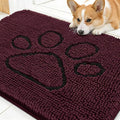 OLANLY Dog Door Mat for Muddy Paws 30x20, Paw Print Design, Absorbs Moisture by OLANLY