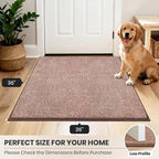 PURRUGS Dirt Trapping Door Mat 36" x 36", Non-Slip Machine Washable Entryway Rug - Image 8