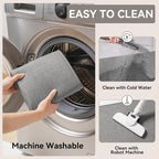 YDKGL Kitchen Rugs Mat Non Slip Washable, Linen-Look 0.3" Thick Soft Cushioned - Image 4