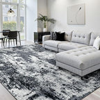 RELEANY Washable Area Rugs 10'x12' Non-Slip Modern Abstract Soft - Image 2