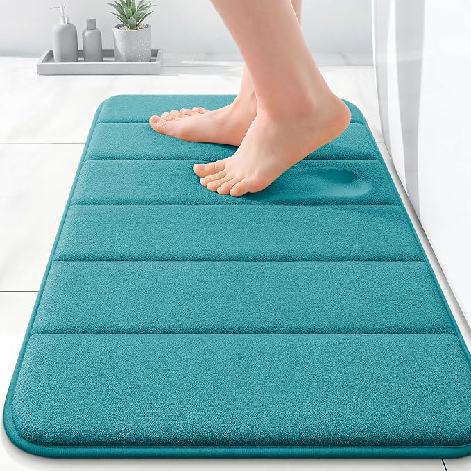 OLANLY Memory Foam Bath Mat 35x16, Super Soft Absorbent Bathroom Rugs, Quick Dry by OLANLY