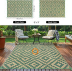 Outdoor Patio Plastic Straw Rug - Image 3