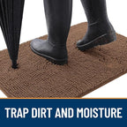 OLANLY Dog Door Mat for Muddy Paws 36x24, Absorbs Moisture and Dirt, Absorbent - Image 2