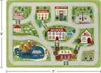 LIVEBOX Green Kids Playroom Rug, Non-Slip Soft Car Rugs Play Mat - Image 2
