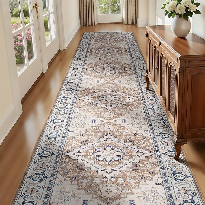 Lofus 2'6"x14' Runner Rug for Hallways, Washable Kitchen Rugs, Non-Slip Rugs by Lofus
