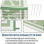 Garvee Outdoor Rug 9x12 Waterproof - Image 5