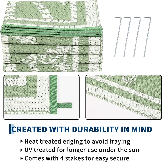 Garvee Outdoor Rug 9x12 Waterproof - Image 5
