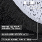 OLANLY 5x5 Area Rugs for Living Room Bedroom, Machine Washable Soft Fluffy - Image 9