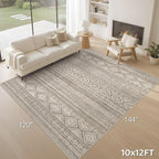 cotiled 10x12 Area Rugs Living Room Rug: Washable Boho Rugs - Image 9
