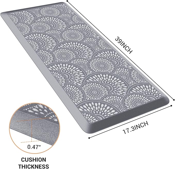 Mattitude Kitchen Mat, 17.3x39in Heavy Duty Ergonomic Comfort Foam Standing - Image 2