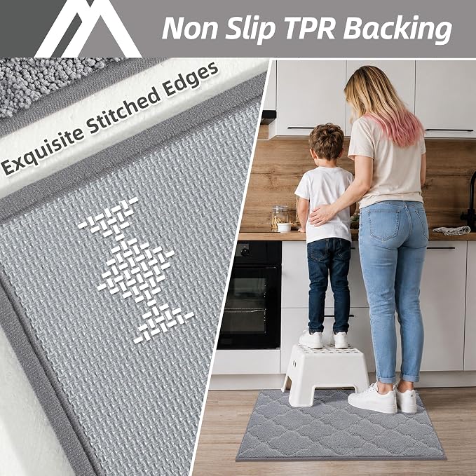 COSY HOMEER Kitchen Rugs Washable Non Slip Kitchen Mats - Image 5