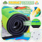 Kids Rug for Playroom, Educational Learning Play Mat, Soft Non-Slip Machine - Image 3
