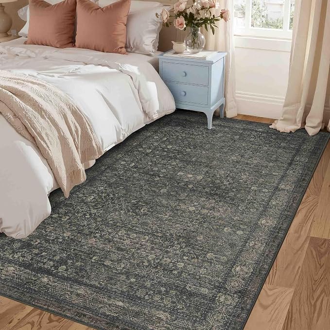 Rugxara 3x5 Washable Entryway Rug, Non Slip Boho Runner Rugs - Image 2